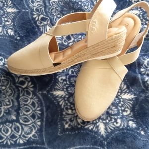 Brand new pretty wedge espadrille type shoes